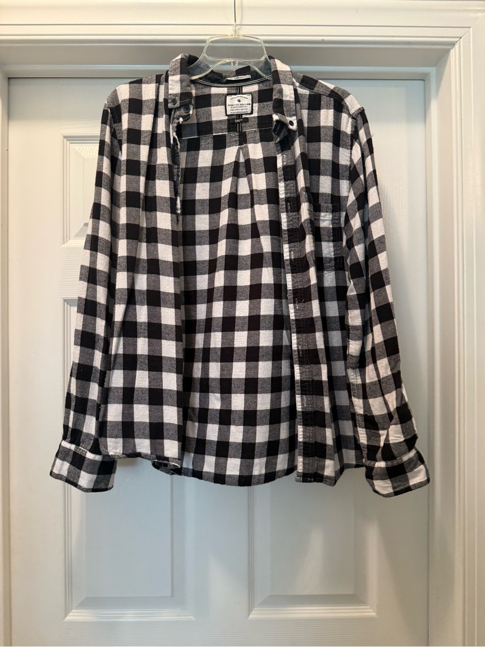 Classic buffalo plaid button-up shirt